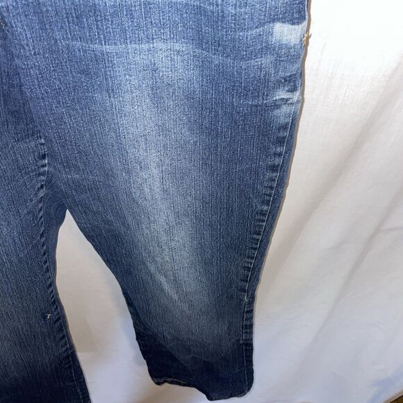 Phat Fashion Silver Label Straight Jeans Women’s Size 18 Blue Zip Fly Cowgirl - Picture 7 of 12